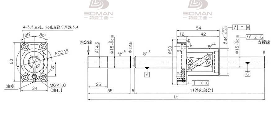 KURODA GG1515AS-BALR-0900A 黑田精工的滚珠丝杠多少钱