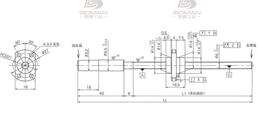 KURODA HG0606QS-HEZR-0210A 深圳黑田丝杆