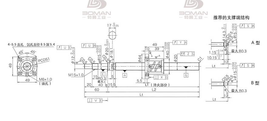KURODA GP2004ES-AALR-0605B-C3S 黑田丝杆3d软件下载