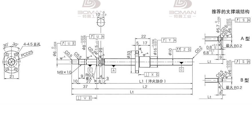 KURODA DP1002JS-HDNR-0220B-C3F 黑田精工的滚珠丝杠是什么