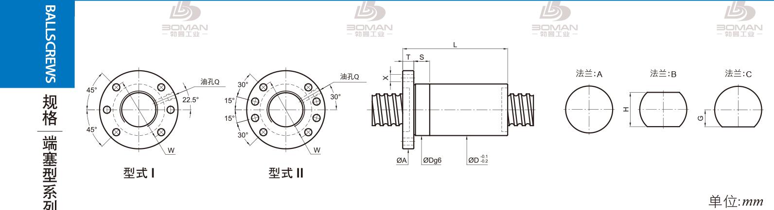 PMI FSDC2812-5 pmi滚珠丝杆的轴环作用