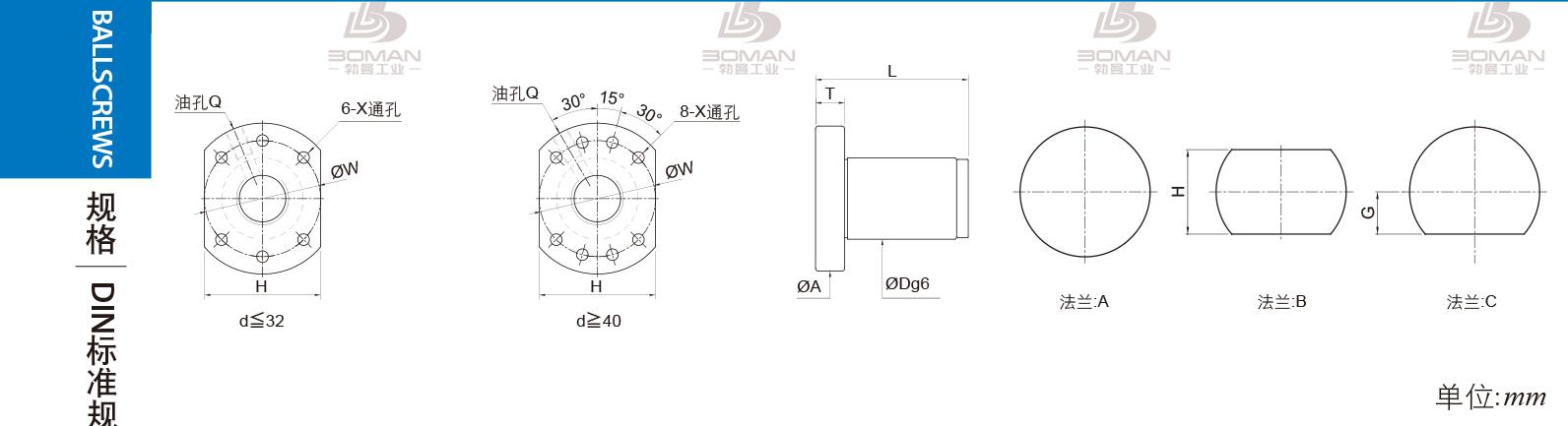 PMI FSDU1516L-3P pmi丝杆滚珠规格