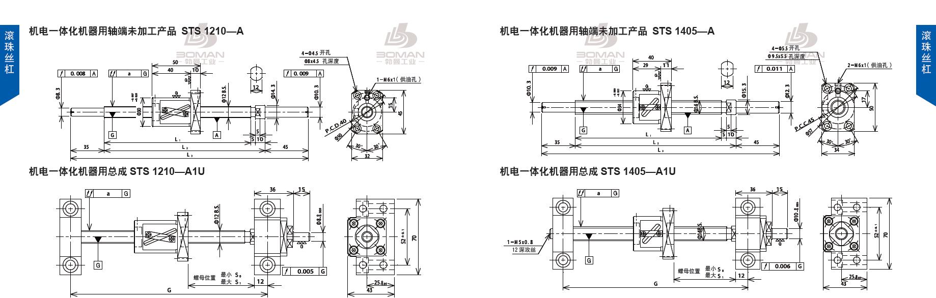 TSUBAKI STS1405-334C3-A tsubaki丝杆是什么牌子