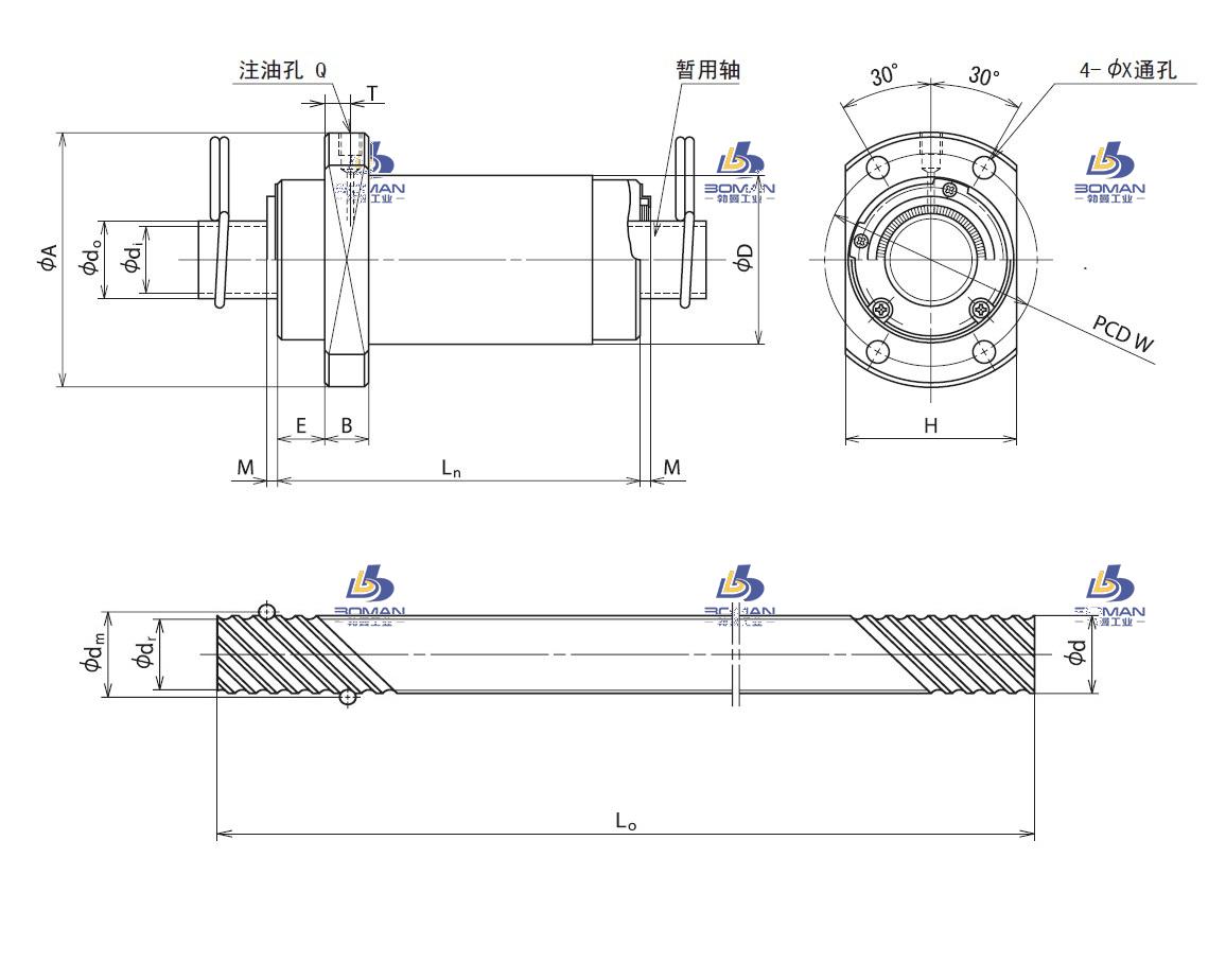 RNFCL4080A6-RNFCL轧制丝杠