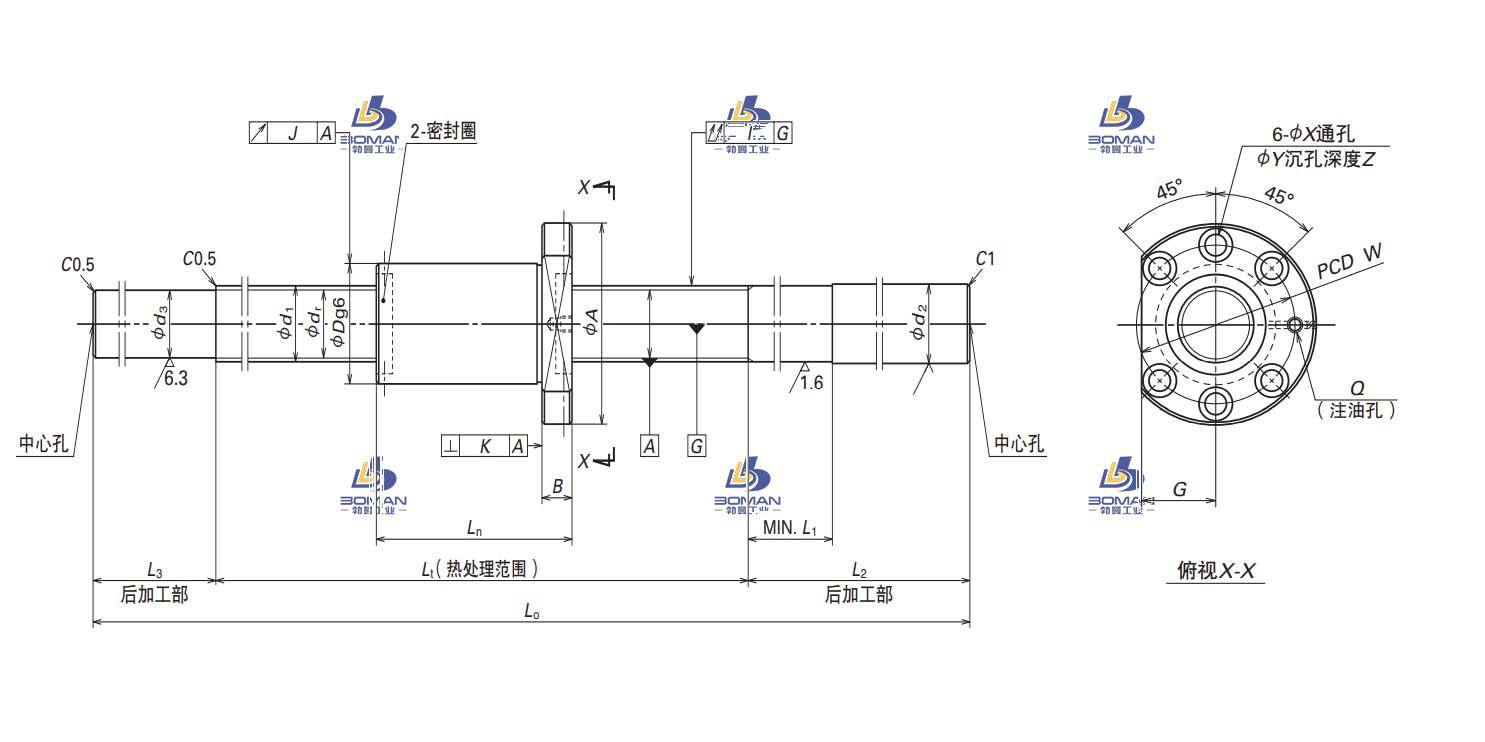 W5007SS-1ZY-C5Z10-NSK MS系列滚珠丝杠